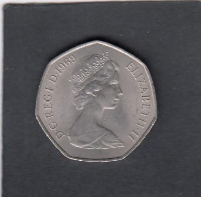 Beschrijving: 50 Pence ELIZABETH II